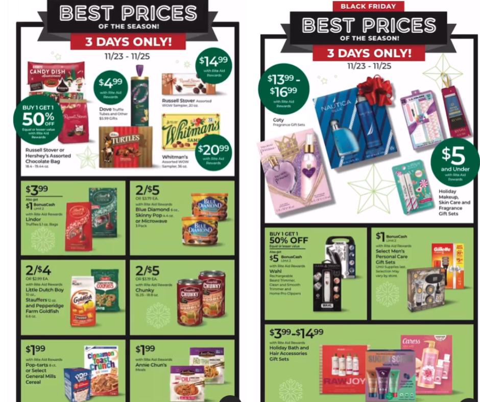 Rite Aid Black Friday 2023 Ad November 23-November 25, 2023