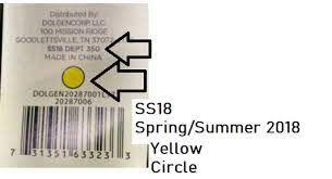 What do they colors on Dollar General Tags Mean