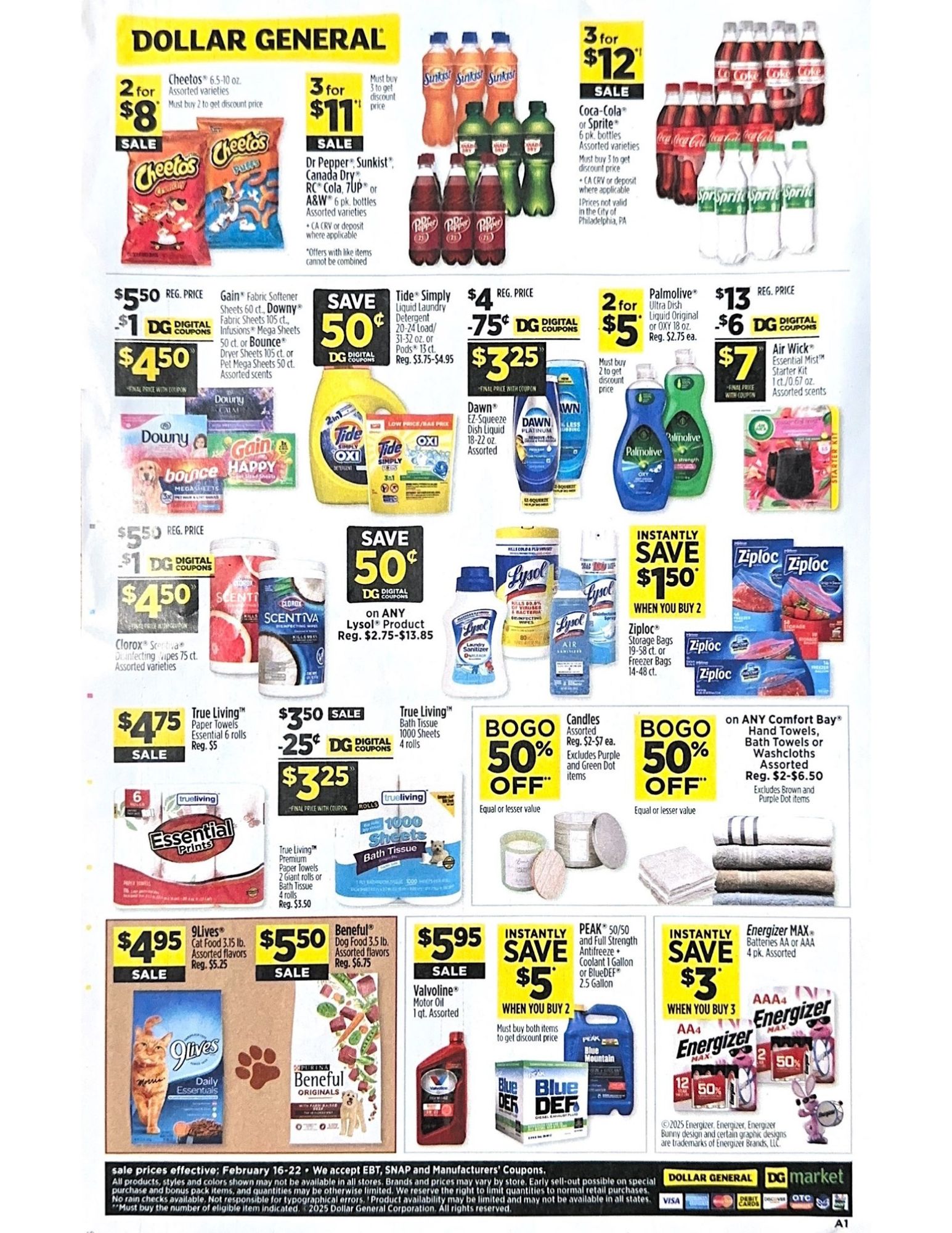 Dollar General Ad Scan: February 16, 2025 – February 22, 2025