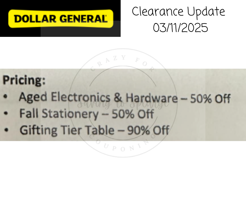 Dollar General Penny List Tuesday, March 11, 2025 (03/11/2025)