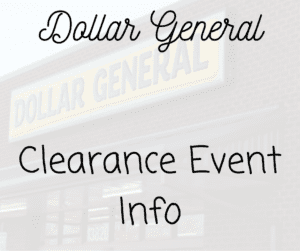 Dollar General Clearance Event