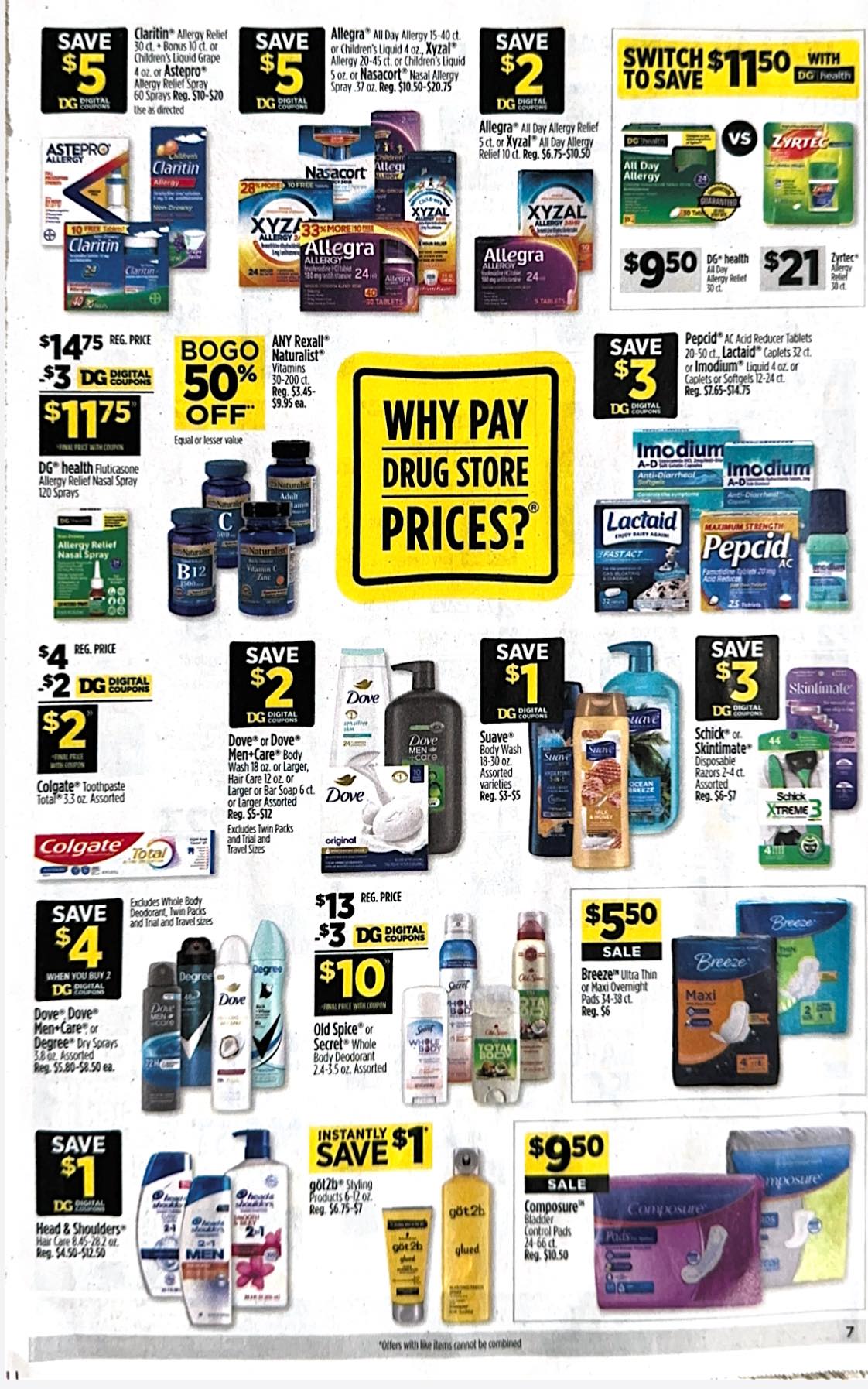 Dollar General Ad Scan for April 13–April 19, 2025.