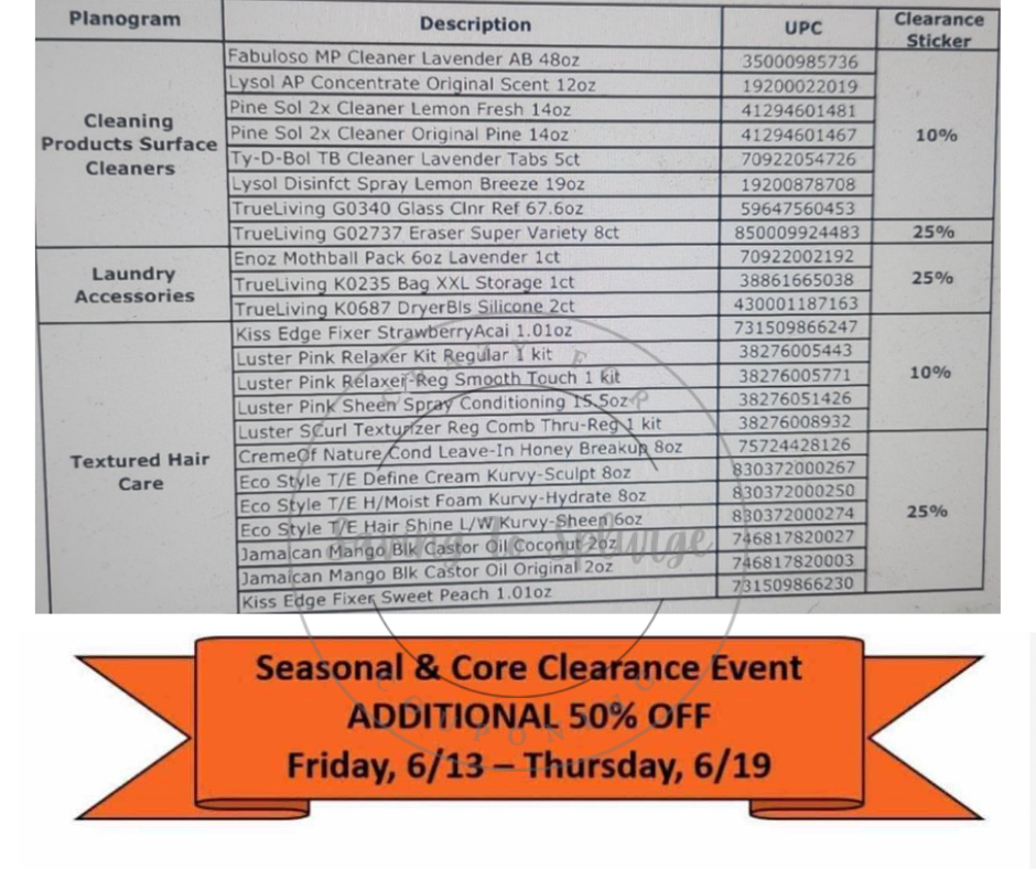 Dollar General Clearance Event 