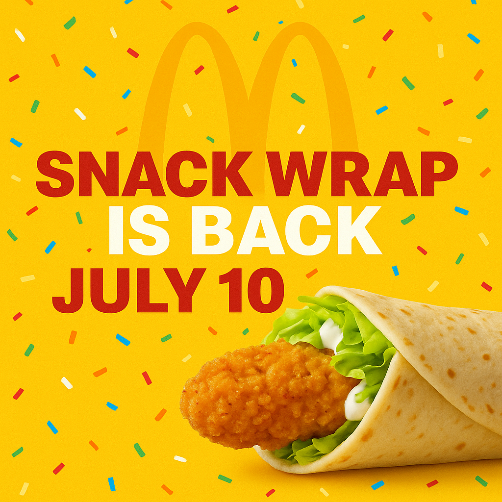 McDonalds Snack Wrap is back