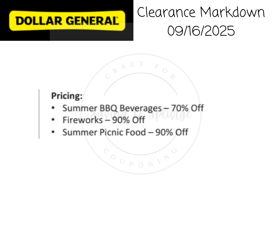 Dollar General Penny List Tuesday, September 16, 2025 (09/16/2025)