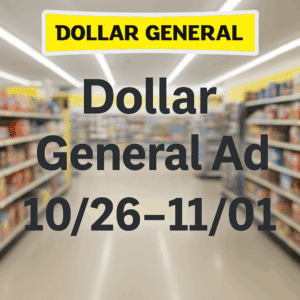 Dollar General Weekly Ad 10/26 – 11/1