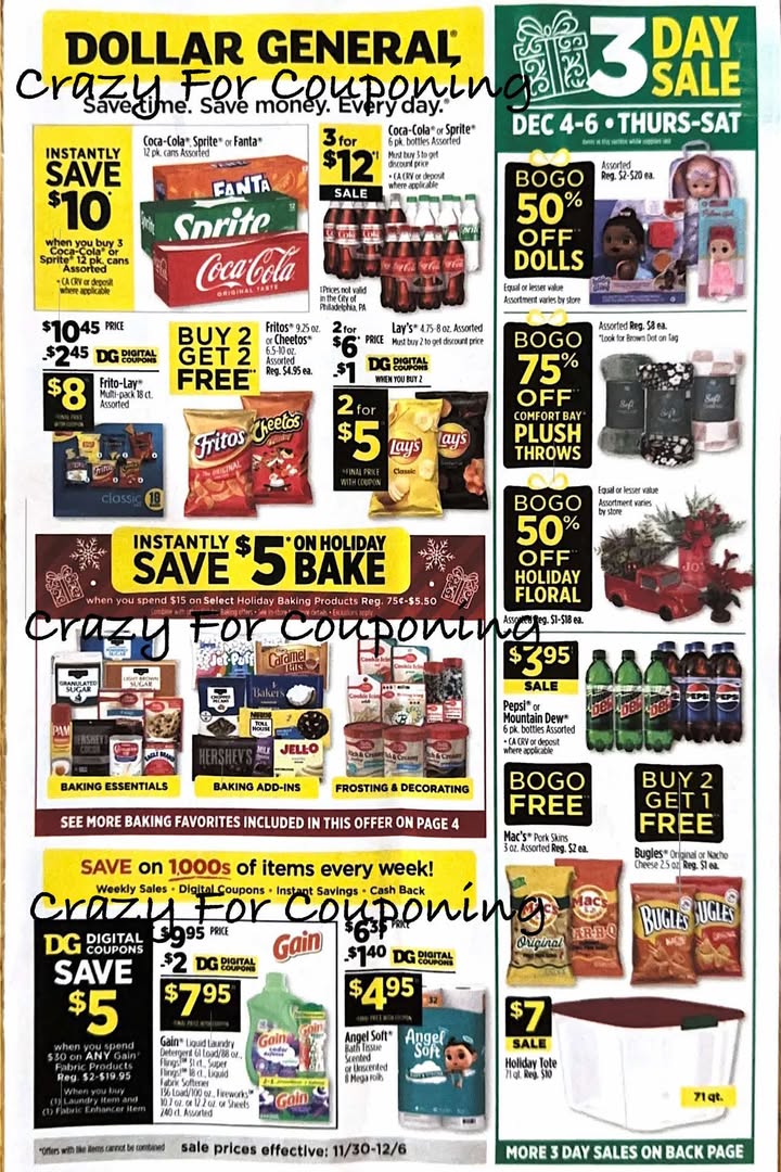 Dollar General Ad 11/30-12/06
