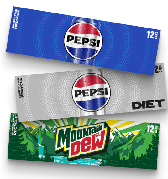 Pepsi Mt Dew 12 Pack Cans