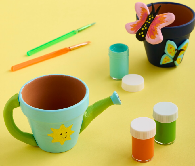 Michaels Kids Club: Terra Cotta Pot and Clay