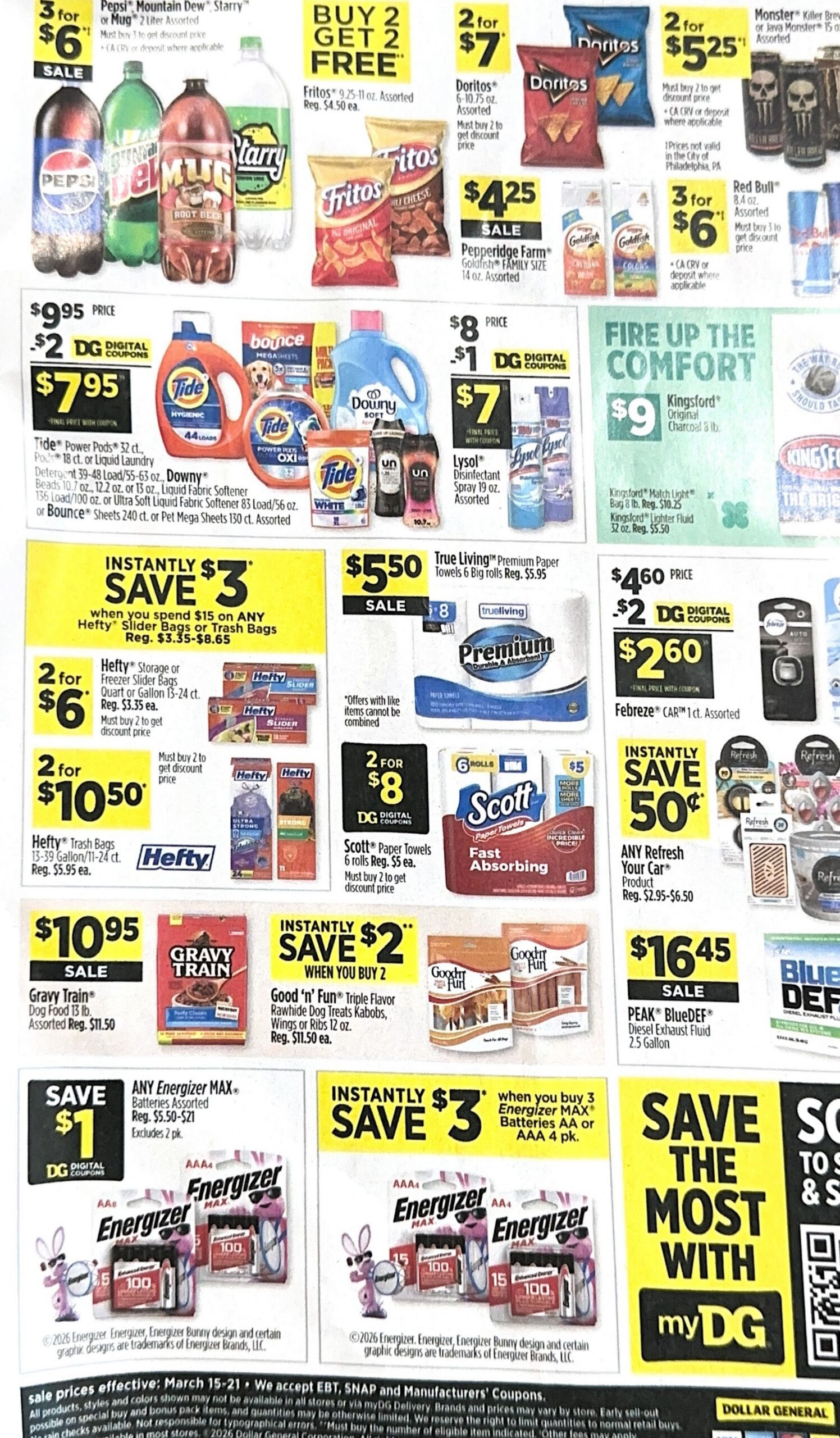 Dollar General Ad March 15-March 22