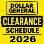 Dollar General Clearance Event Schedule 2026