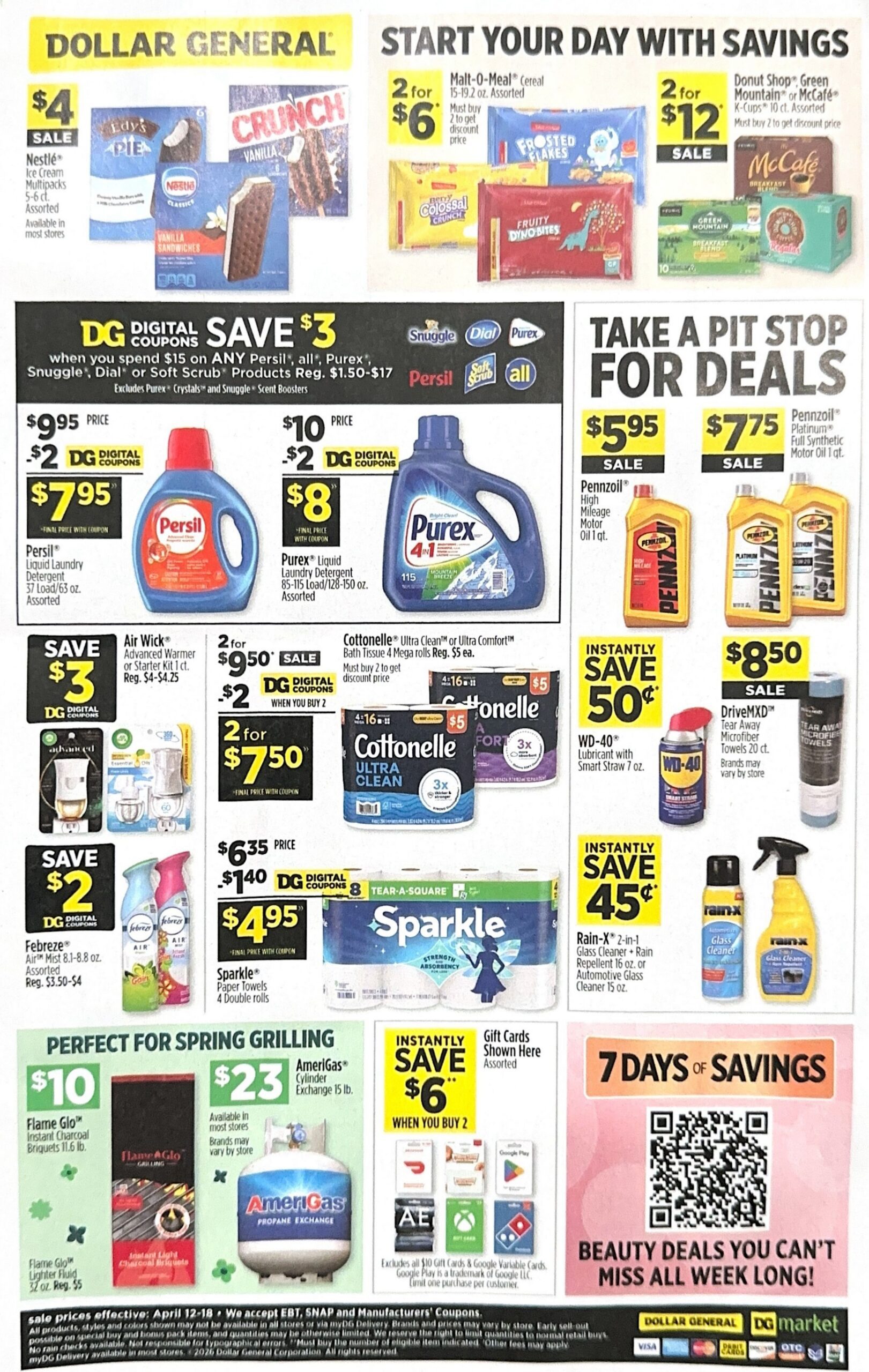 Dollar General Ad April 12-April 18