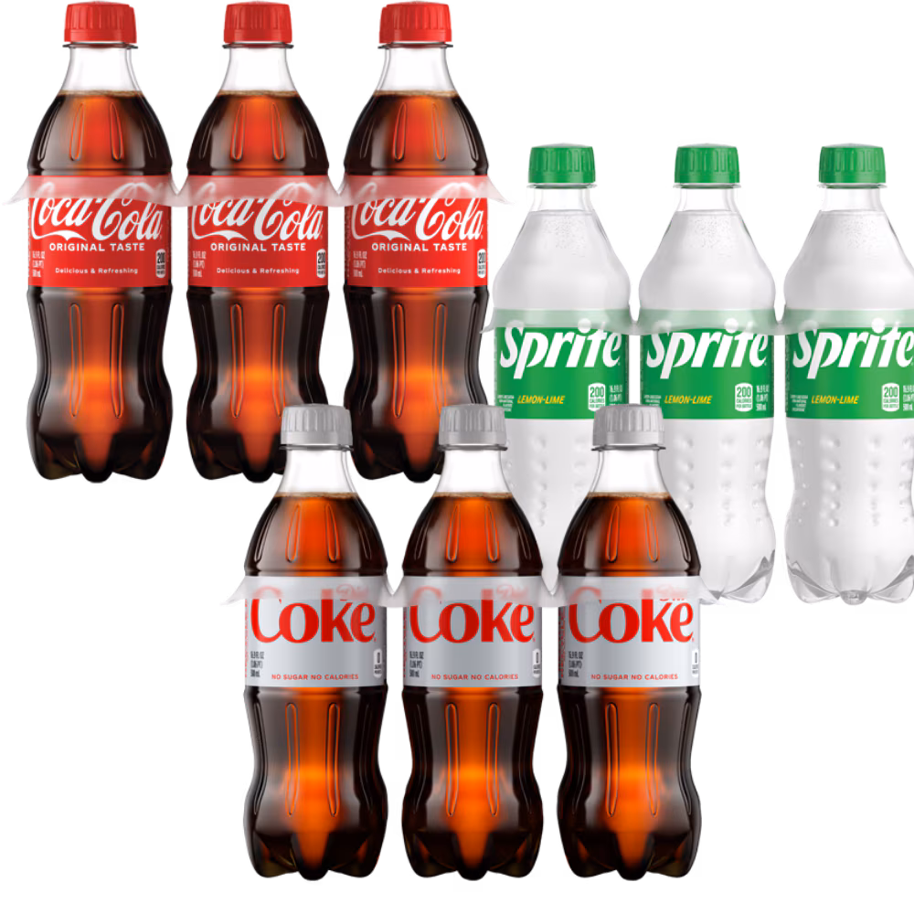 Coke Sprite 6 Pack Bottles