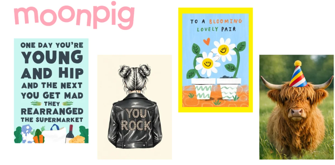 Free Custom Card from Moonpig