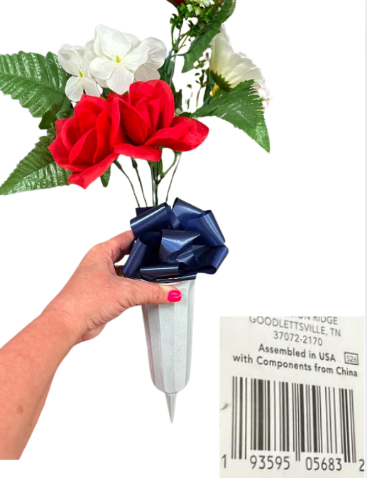 Home Decor Small Cemetery Vase