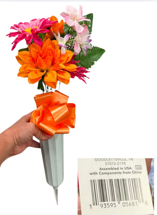 Home Decor Small Cemetery Vase