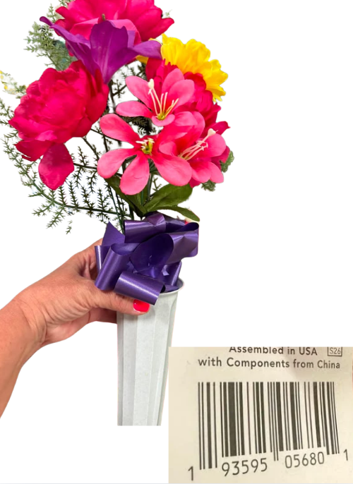 Home Decor Small Cemetery Vase
